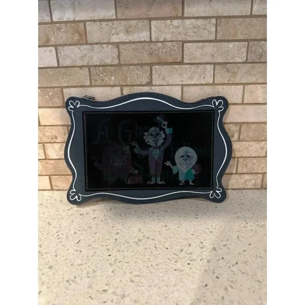 Disney Parks Haunted Mansion Hitchhiking Ghost Zipper Pouch Bag